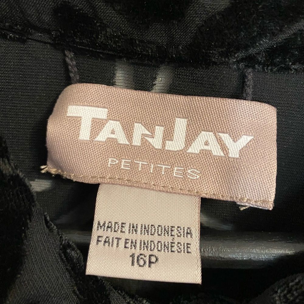 Boho 16 P Black Velvet Floral Burnout Shirt Lux Indie Vanguard Whimsygoth b1-25 - Picture 5 of 9